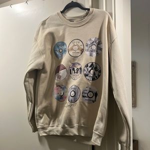 Etsy Taylor Swift CD Sweatshirt